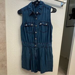 Denim romper